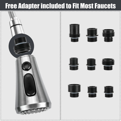 Head with 9 adapters